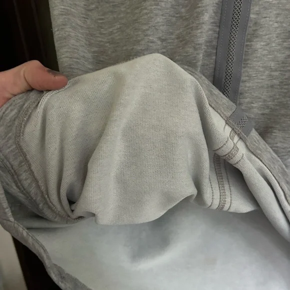 ATHLETA Gray Short Sleeve Crew Neck T-Shirt Athletic Dress Athleisure Preppy | M - Picture 13 of 16